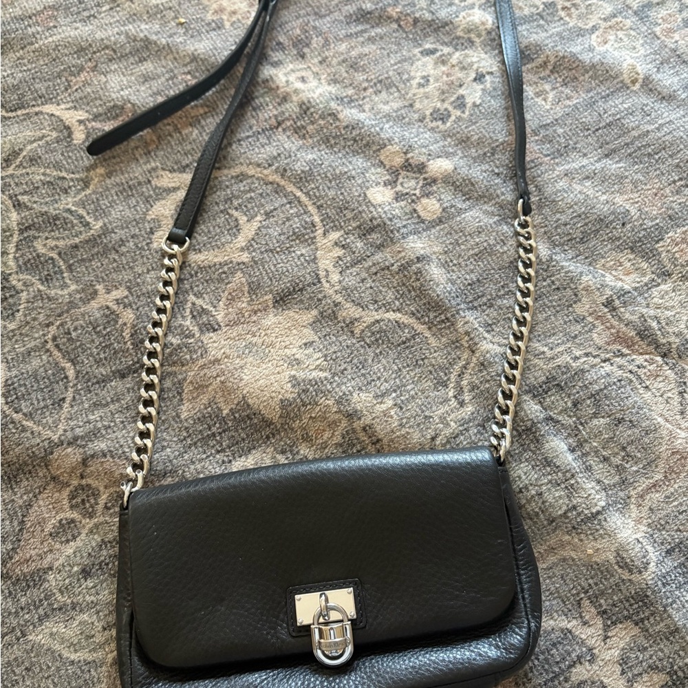 Calvin Klein Black Crossbody Bag with Chain Strap